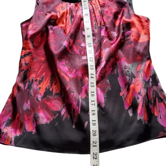 T Tahari Blouse Sleeveless Pink & Black - Picture 11 of 12